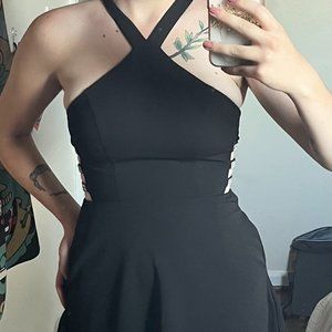 Elegant Short Black Dress Size 3